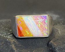 Handmade solid opal lesbian