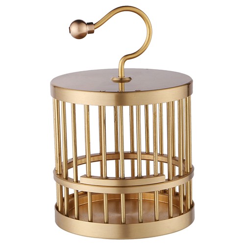 Golden brass bird - brass,