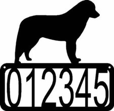 Kuvasz Dog House Address Sign