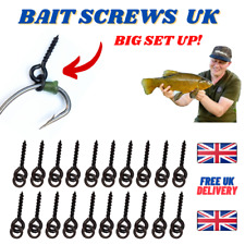 BAIT SCREWS STOPS - Rubber Shank Beads Carp Fishing Pop Up Baits and Rigs UK 