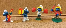 Vintage 1996 McDonalds Peyo Smurf Figures Figurines Bundle Lot Cake Toppers