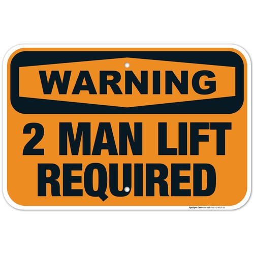 Man lift required sign - man, sign,