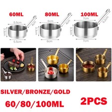 2x Mini Pot Frying Stainless