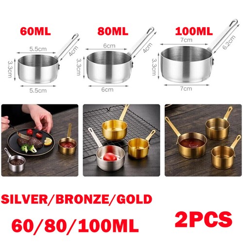 Mini pot frying stainless - 2x,