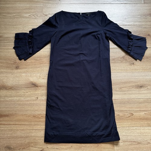 Cos navy cotton dress with - navy,