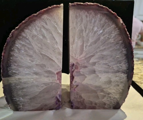 Geode bookends - geode, bookends,