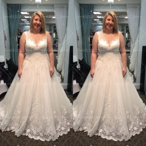 Plus size strapless - strapless, wedding