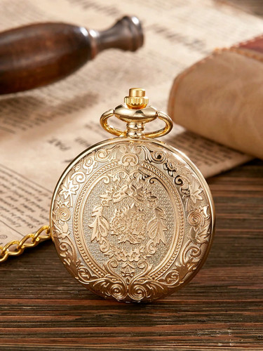Gold luxury pocket watch - gold,