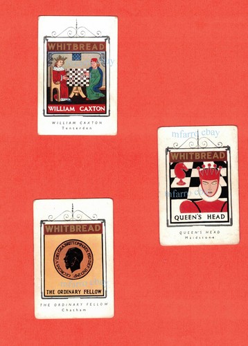 Whitbread inn cards signs - cards,