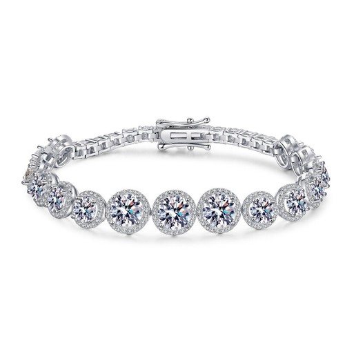 Round cut full real moissanite - round,