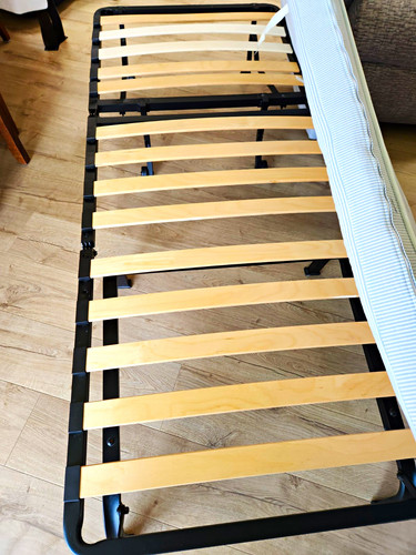 White futon sofa bed fold - sofa,
