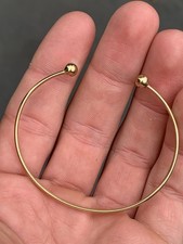 9ct Gold Torque Bangle, Vintage 9k 375