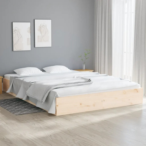 Walplus solid wood bed frame - wood,