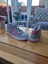 Adidas NEO Womens Mid Top Trainers Grey and Pink Colourway  UK Size 5