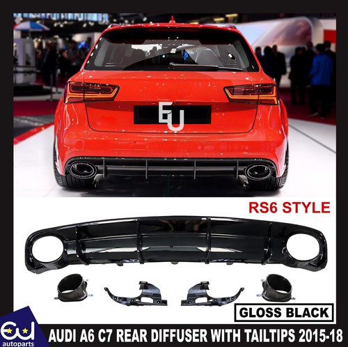 Rs6 conversion rear diffuser - rear,