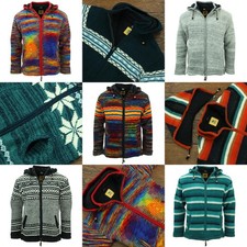 Hand Knitted Wool Hooded