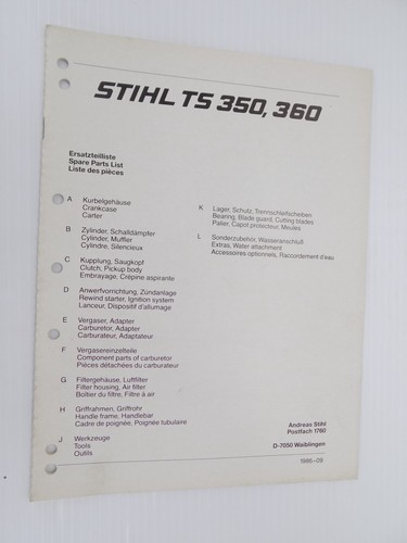 Stihl 350 360 - stihl, ts