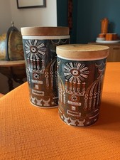 Two Storage Jars Portmeirion Magic City Designed by Susan Williams Ellis