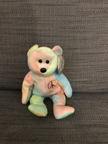 Peace bear beanie - ty, baby