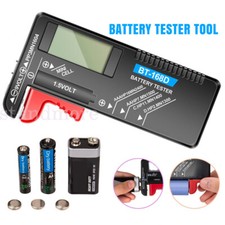 Button Cell Battery Power Volt Tester Checker Universal For AA/AAA/C/D/9V