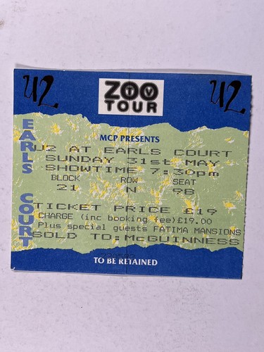 Bono concert ticket - u2,