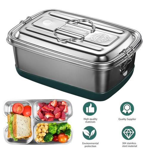 2000ml stainless steel lunch - steel,