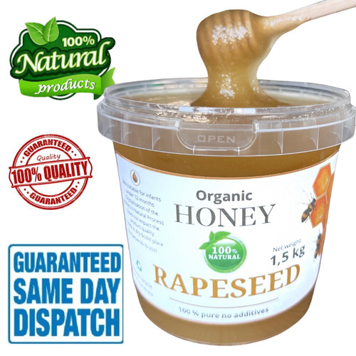 Natural rapeseed honey - rapeseed,