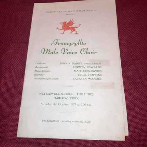 1977 froncysyllte male voice - 1977,