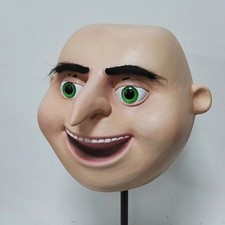 Despicable Me Gru Full Head Mask Cosplay Halloween Fancy Dress Mask Props Latex