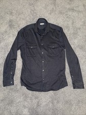 Reiss Men's Charcoal Long Sleeve Shirt XL