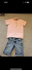Boys Next Polo Top And Denim Shorts From Mango Age 7 Years