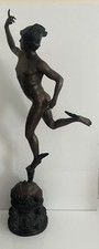 Bronze Statue Flying Hermes Mercury 27 Inches Tall
