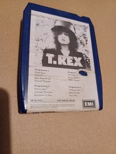 MARC BOLAN T-REX 8 TRACK CASSETTE THE SLIDER 1972 RARE Blue