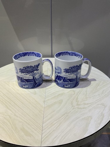 Mugs pair spode blue - spode,