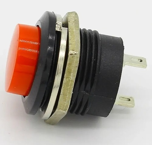 Red momentary push button - red,
