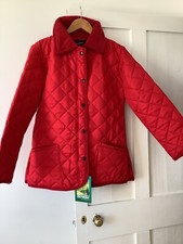 WOMEN'S RED QUILTED JACKET BY
