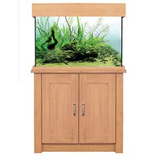 Aqua one oak style aquarium - aqua,