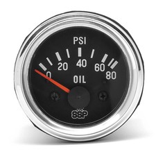 SSP Oil Pressure Gauge, Chrome