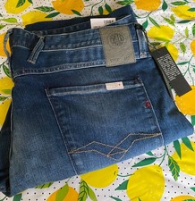 Replay Anbass Slim Stretch Jeans  W 36 L 32 'Bright Redcast' - Brand New