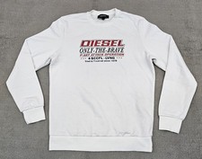 Diesel Mens Sweatshir L White
