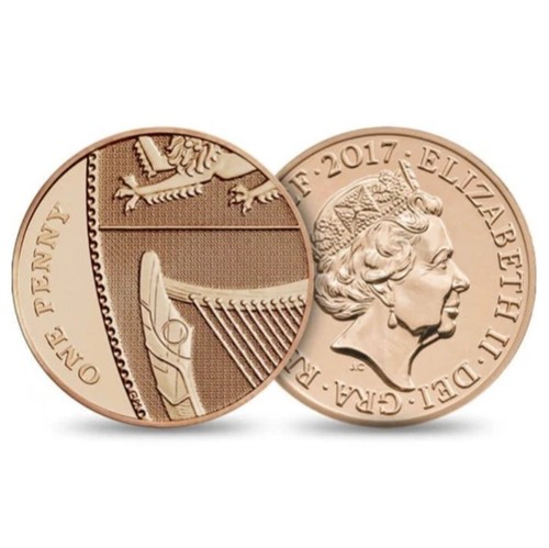 2017 coin one - 1p, royal