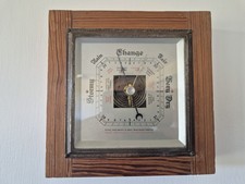 Shortland SB Wall-Mounted Barometer Vintage Antique Wooden Case