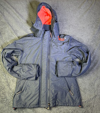 Superdry Ladies Windcheater Raincoat Hooded Jacket Size Large Warm Lining VGC