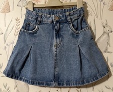 Girls Age 8-9 Years - Blue Denim Skirt