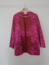 Shakuhachi Ladies Cotton & Silk Pink Print Jacket. Size 12. Good Condition. 