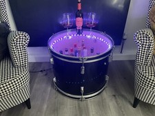 Upcycled Bass Drum Drinks Coffee Table *Upcycled Furniture* *Funky Furniture*?