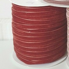 6mm or 9mm Velvet Ribbon, Sage