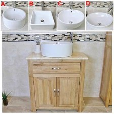 Solid Oak Bathroom Vanity Unit