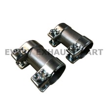 2 x 55mm Stainless Exhaust