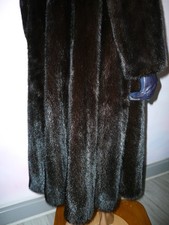 Real Ranch Mink Fur Coat Jacket Belt Vison Norka Nerz  S